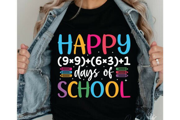 100 Days of School Math SVG: T-Shirt Designs & Graphics