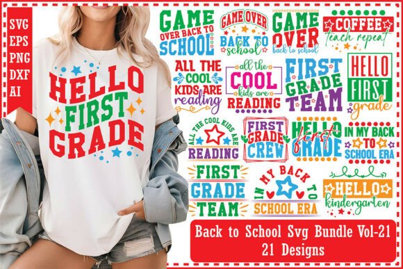 Back to School SVG Vol-21: Graphics for T-Shirt Designs