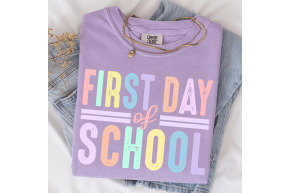 Bright First Day SVG: Graphics for T-Shirt Designs