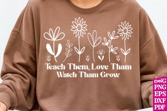 Graphics for T-Shirt Designs: Teach Love Grow Svg Review