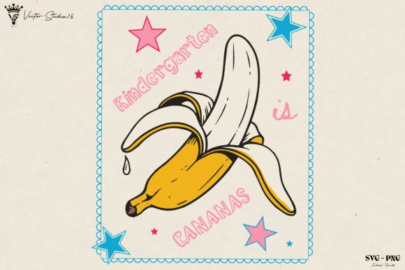 Graphics Review: Kindergarten is Bananas Teacher SVG PNG