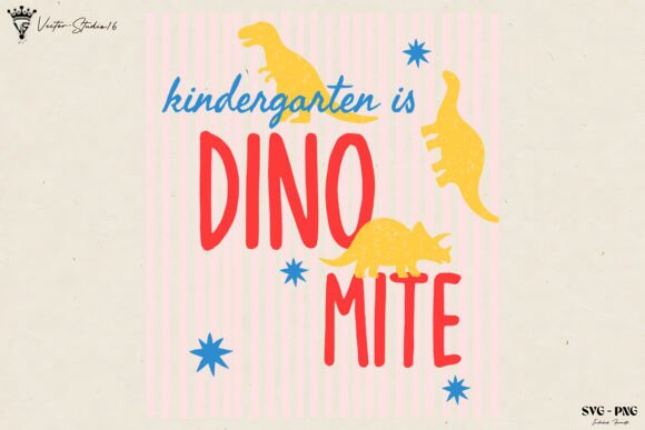Kindergarten Dino Teacher SVG PNG Graphics