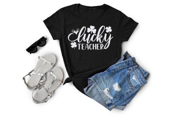 Lucky Teacher SVG: St Pat Graphics & T-Shirt Designs