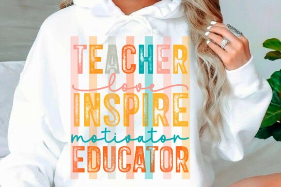 Retro Teacher Graphics for T-Shirt Designs