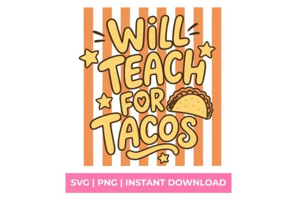 Retro Teacher SVG for T-Shirt Designs & Graphics