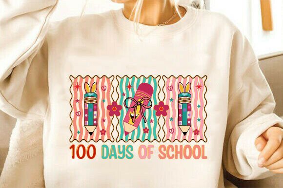Review: 100 Days of School SVG & Pencil Bow PNG