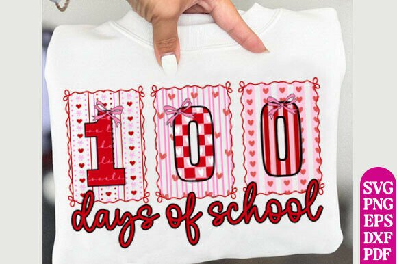 Review: Valentine 100 Days of School SVG