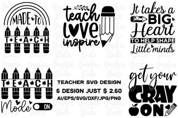 Teacher Graphics for T-Shirt Designs
