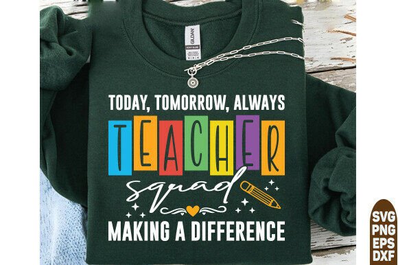 Teacher Squad Graphics for T-Shirt Designs