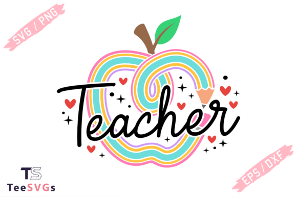 Teacher SVG Shirt & Pencil Graphics for T-Shirt Designs